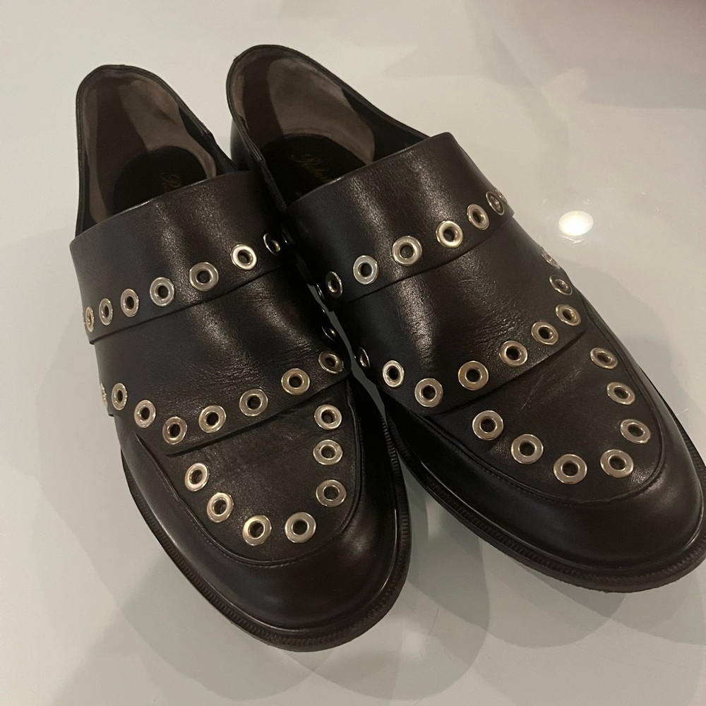 Robert Clergerie Loafers with Gold Studs